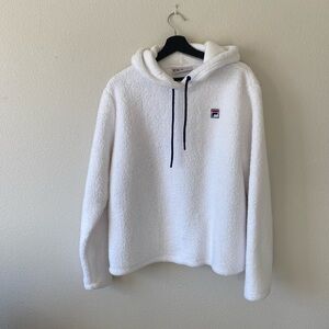 Villa fluffy white hoodie